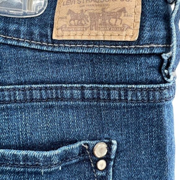 Levi's 515 Short Blue Jean Denim Shorts Size 12 - Picture 9 of 15